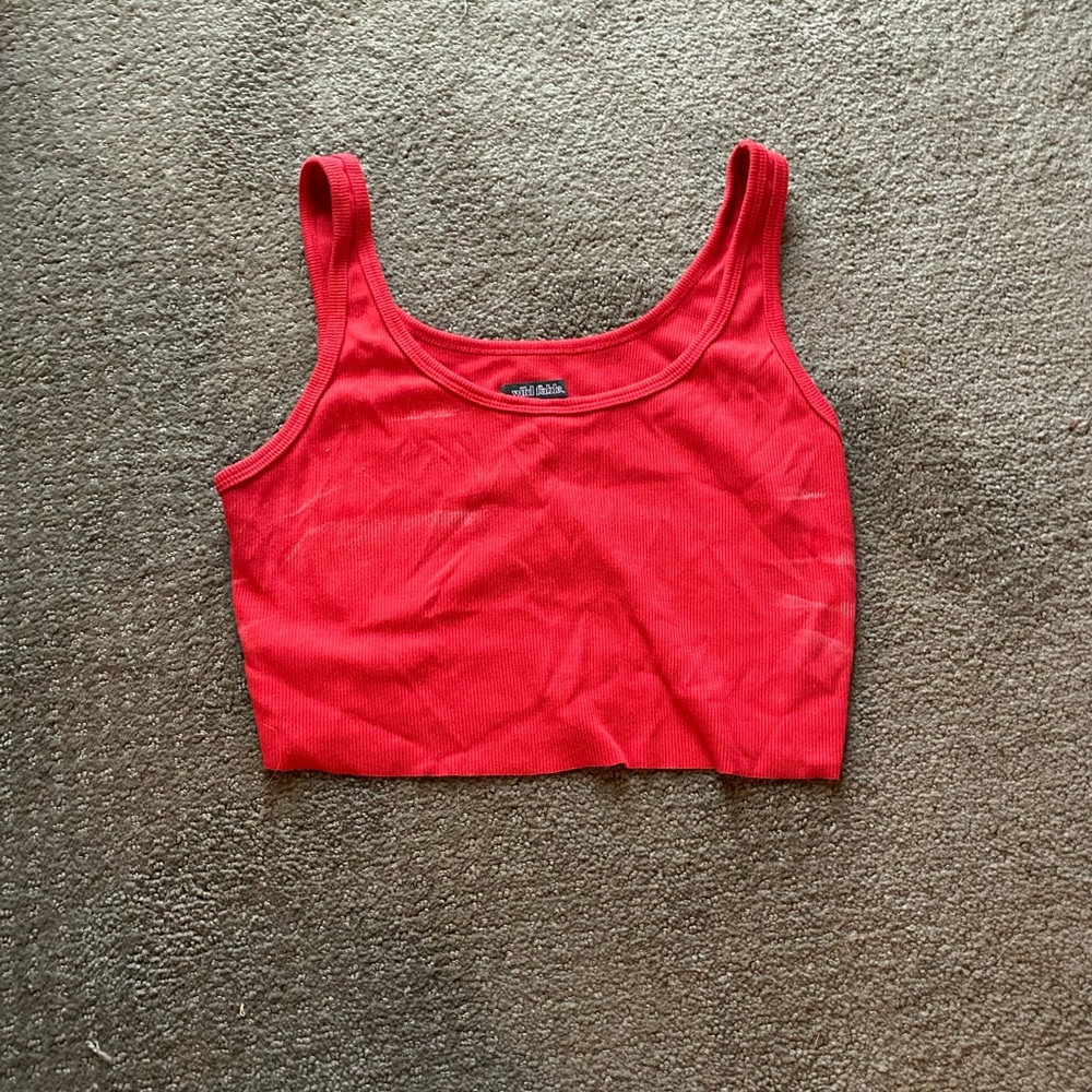 Red Crop Top